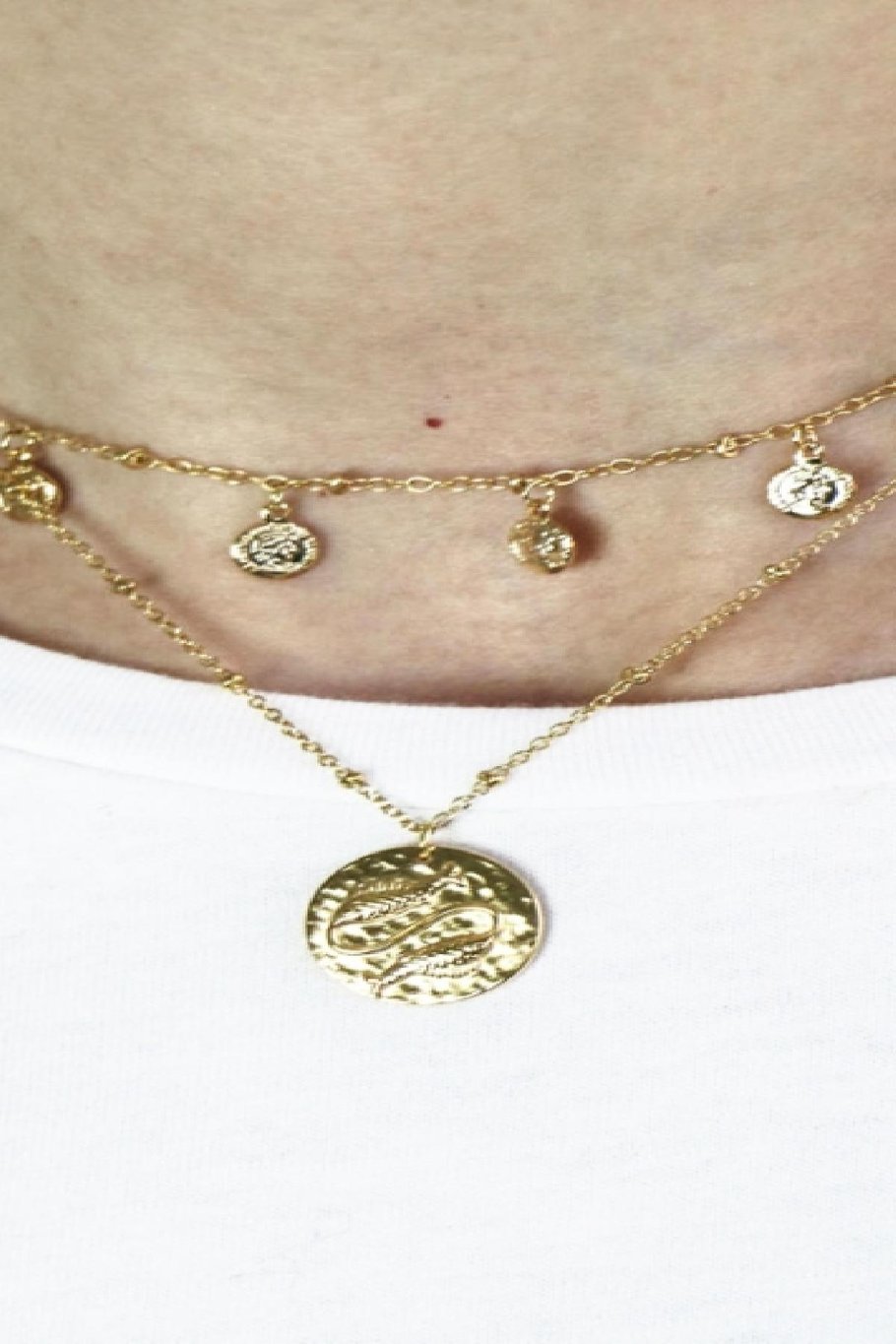 Necklace Cute Coin Color dorado Cobre Imagen2